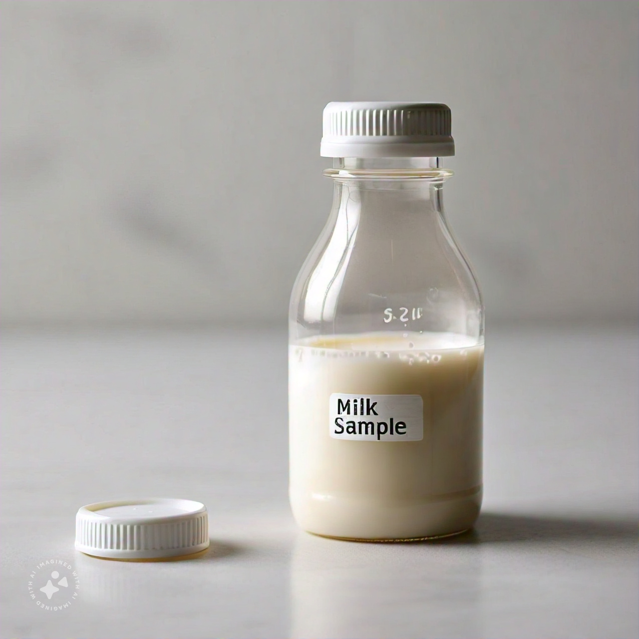 We collect your milk sample.